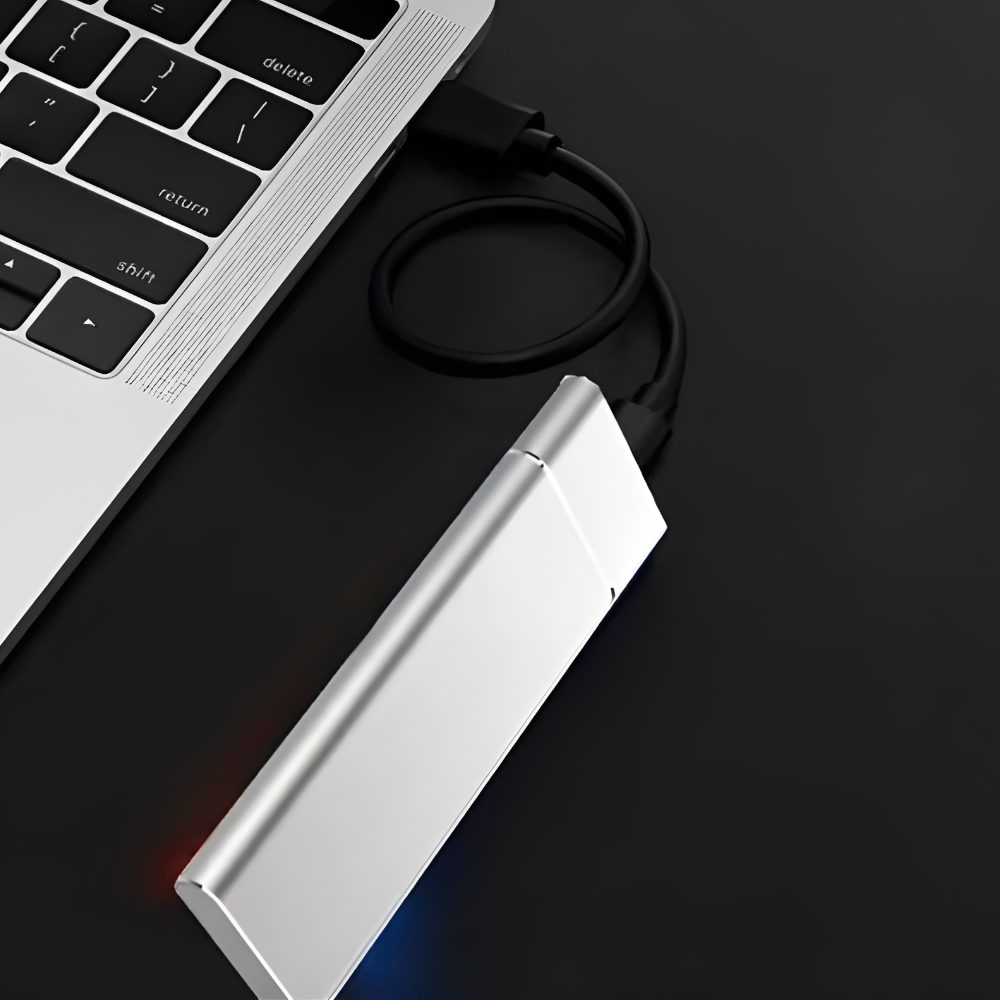 Hliníkový externí přenosný disk pro snadné ukládání dat | Temsk
