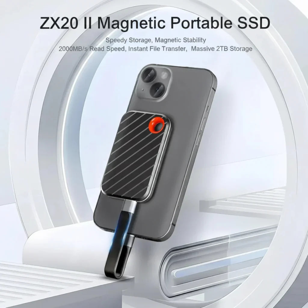 External 512GB High Speed SSD With USB Magnetic Storage | Temsk