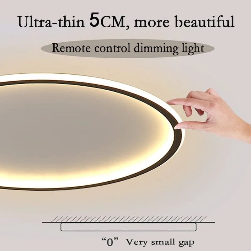 LumaEdge Slim LED Ceiling Lamp For Modern Interiors With Minimalist Glow | Temsk