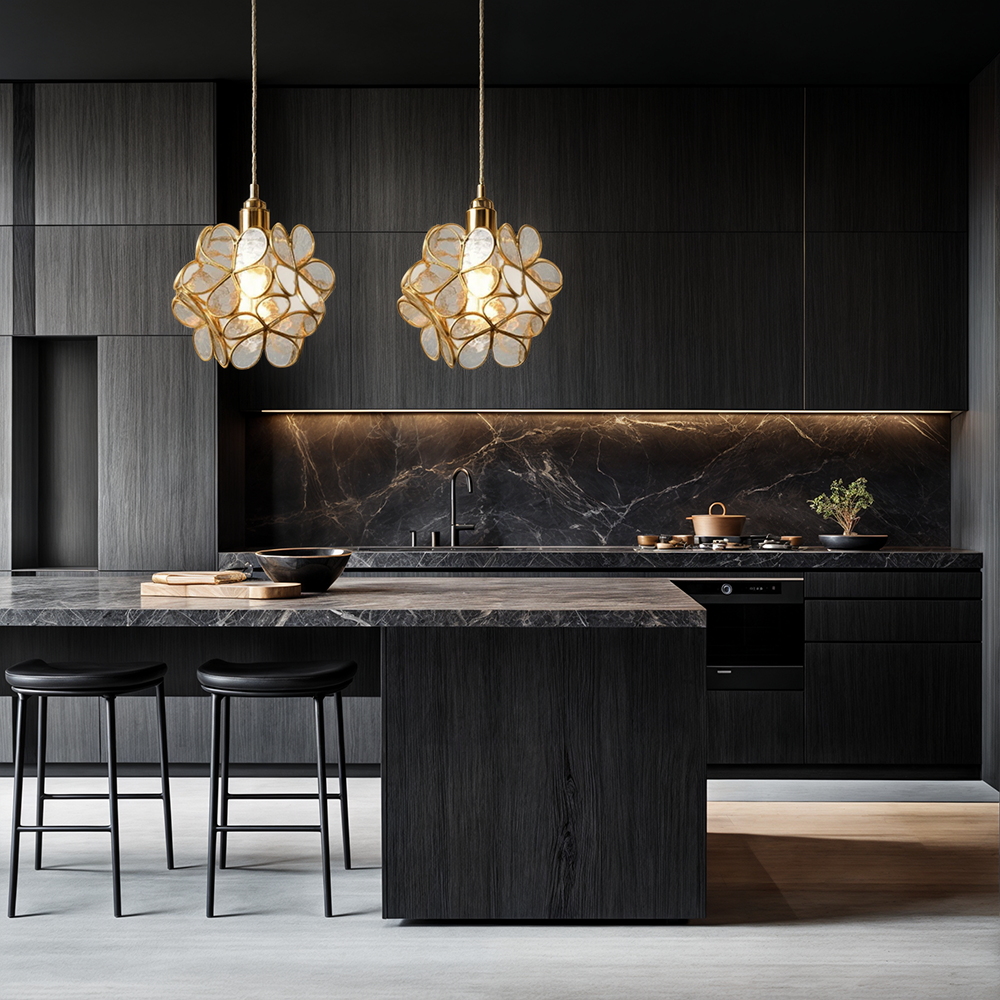Liora Glass Flower Pendant Light for Living Rooms and Homes | Temsk