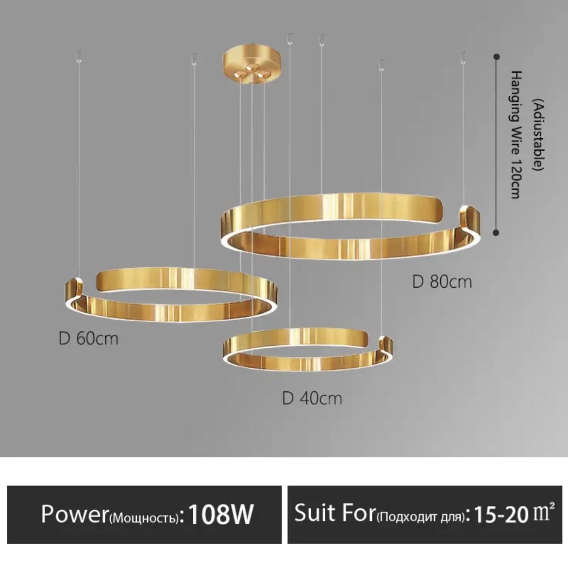 Astraelle Nordic Ring Chandelier for Modern Living Spaces | Temsk