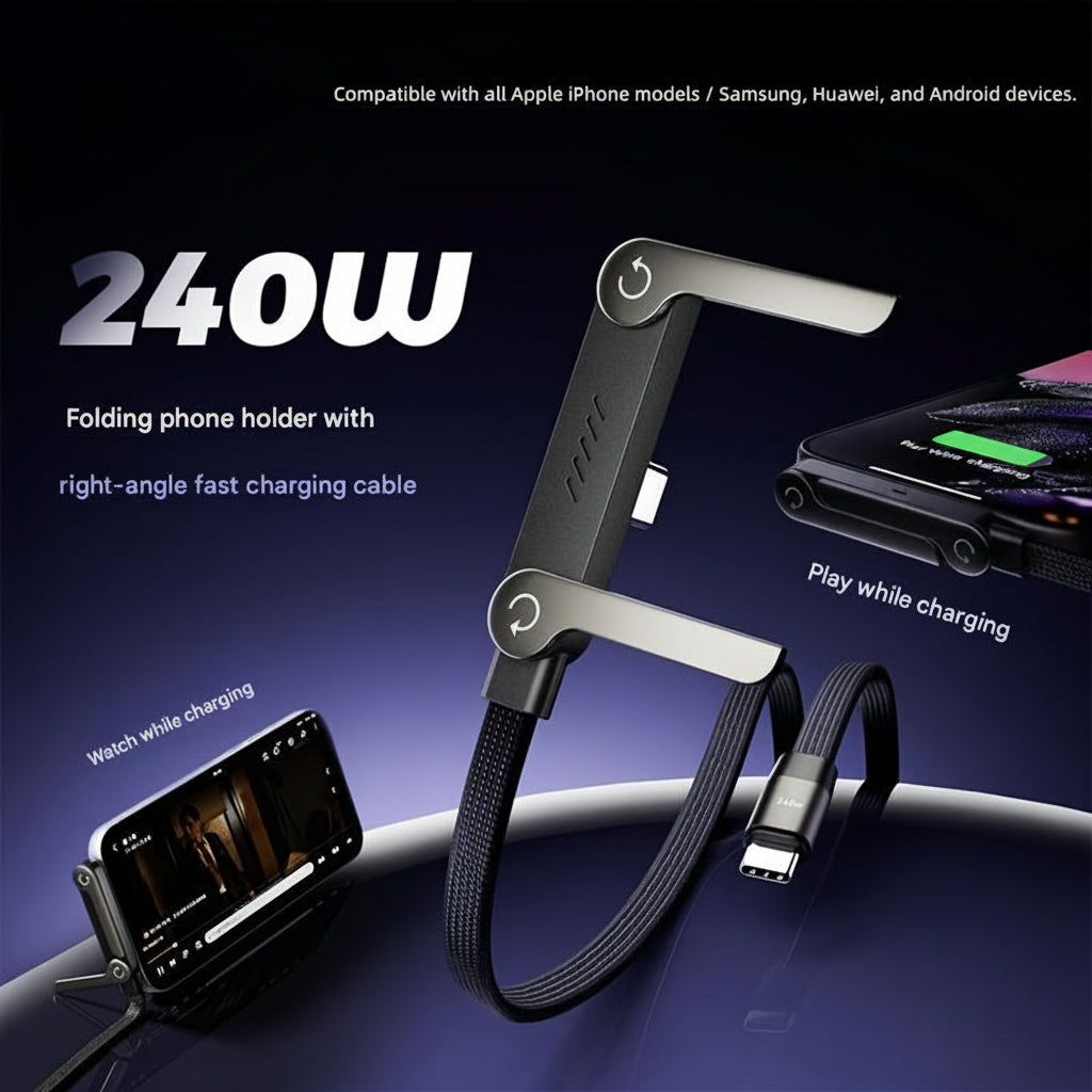 Plastic 240W Rapid Charging Stand With Phone Holder | Temsk
