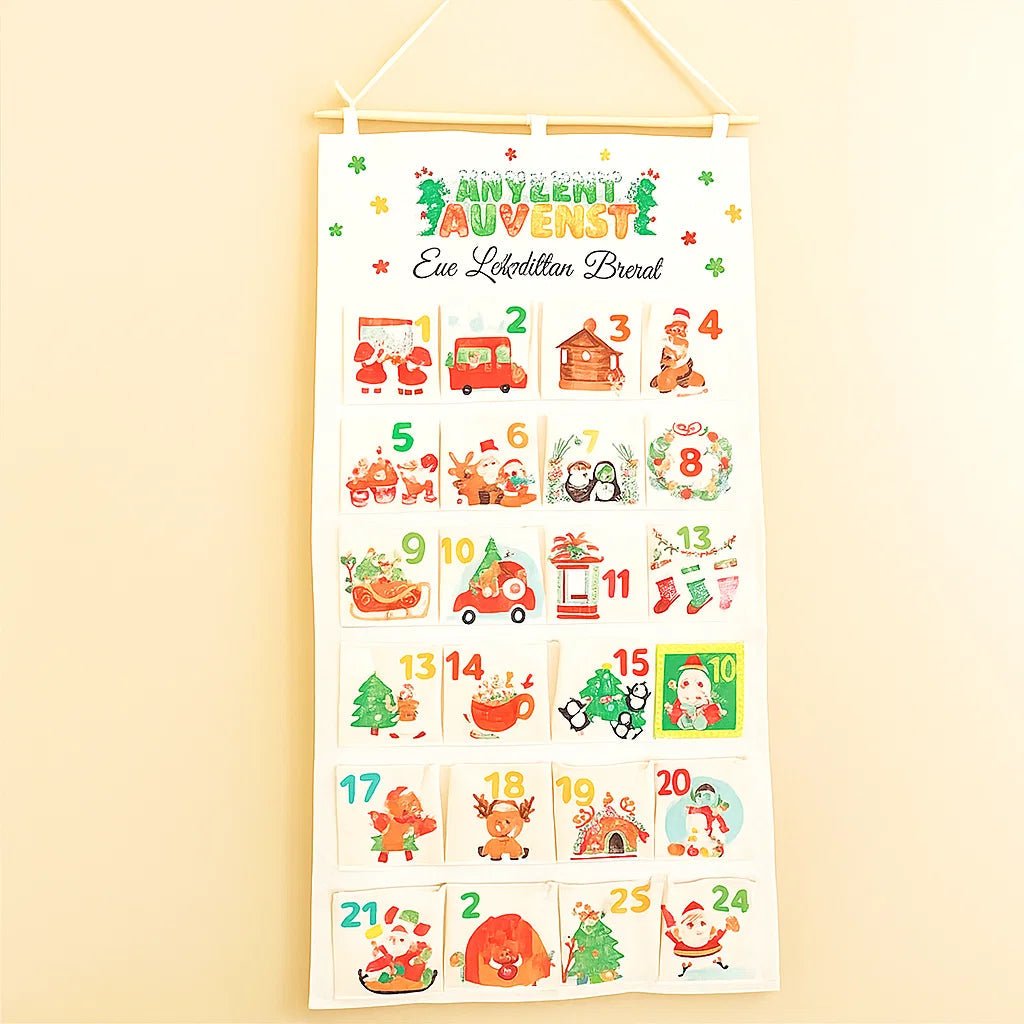 BrightNest DIY Fabric Advent Calendar With 24 Pockets For Christmas | Temsk