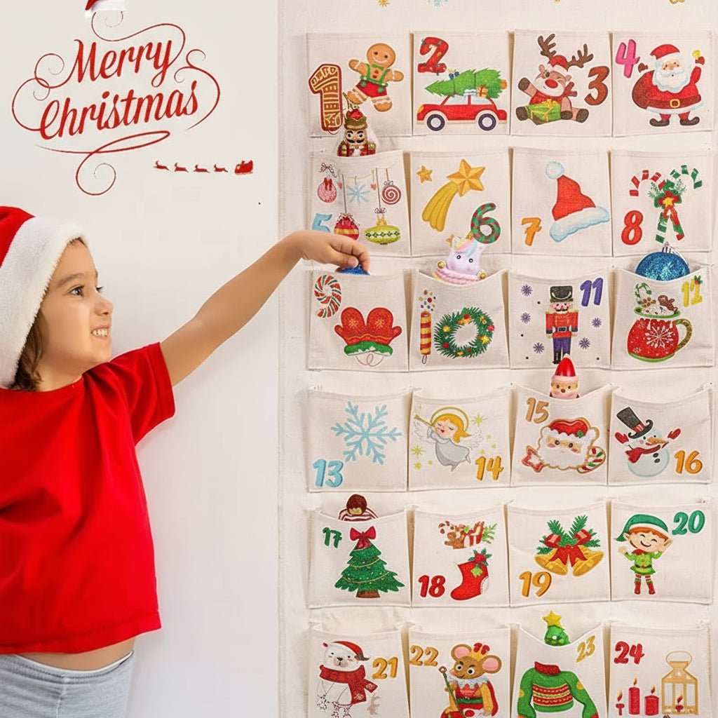 BrightNest DIY Fabric Advent Calendar With 24 Pockets For Christmas | Temsk