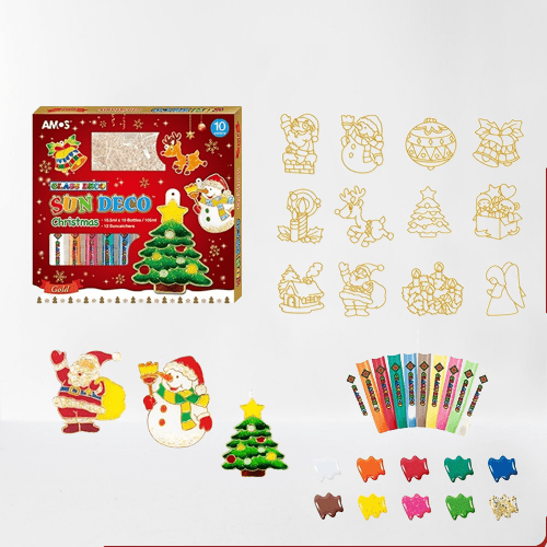GlintCraft Christmas Glass Painting Set For Creative Learning | Temsk