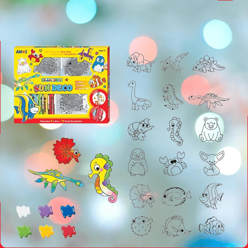 GlintCraft Christmas Glass Painting Set For Creative Learning | Temsk