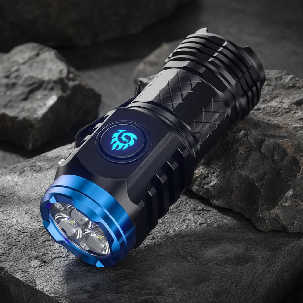 Mini torcia LED compatta ricaricabile e impermeabile portatile | Temsk