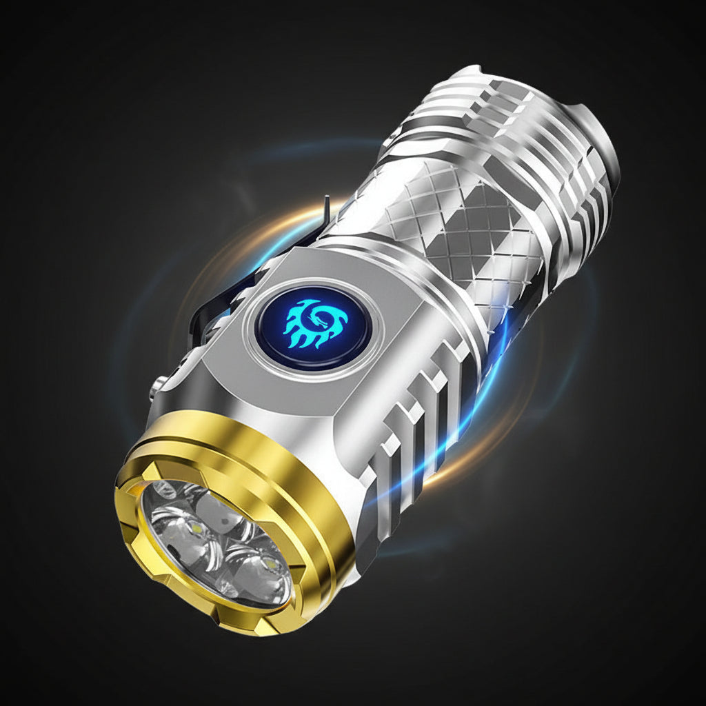 Mini torcia LED compatta ricaricabile e impermeabile portatile | Temsk