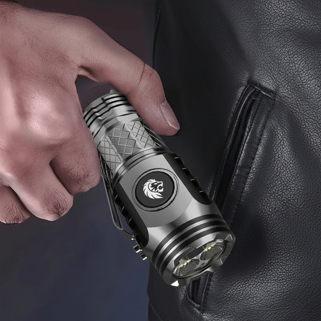 Mini torcia LED compatta ricaricabile e impermeabile portatile | Temsk