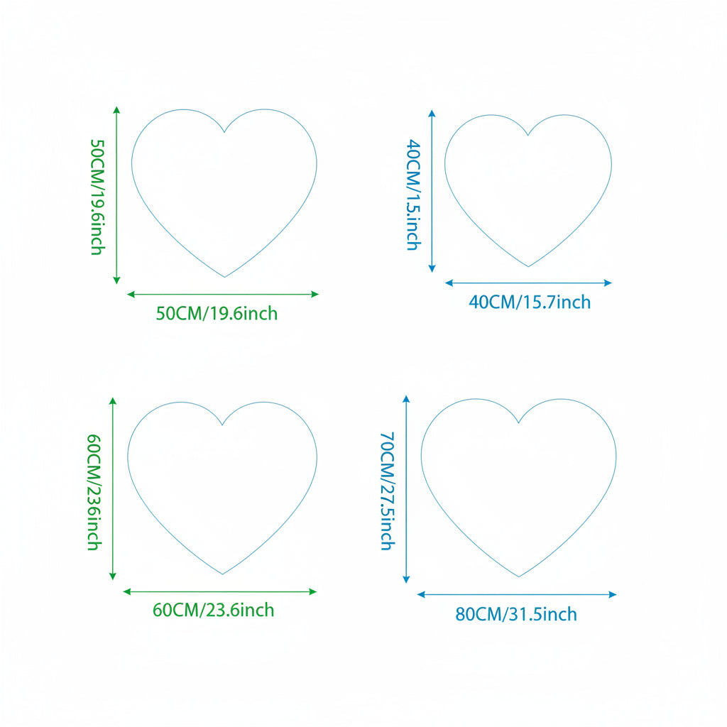 Heart Shaped Rug For Indoor Floors With Plush Texture | Temsk