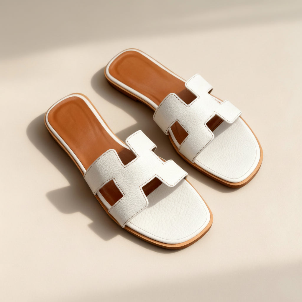 Sommer Åben Tå Slide Sandaler med Flad Sål til Afslappet Brug | Temsk