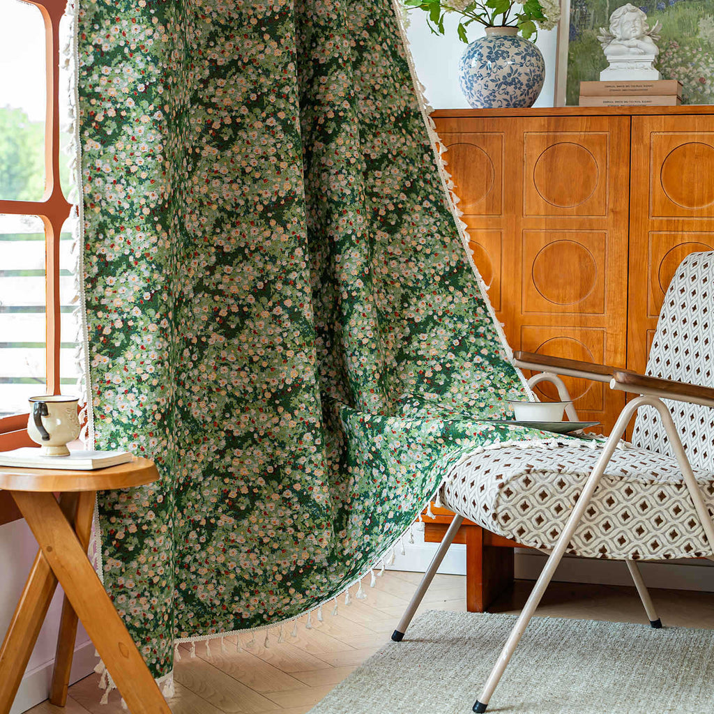 Hearthside Blackout Curtain In Country House Style For Living Room And Bedroom | Temsk