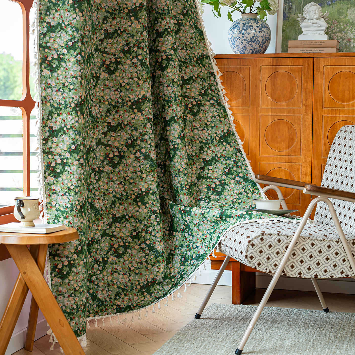 Hearthside Blackout Curtain In Country House Style For Living Room And Bedroom | Temsk