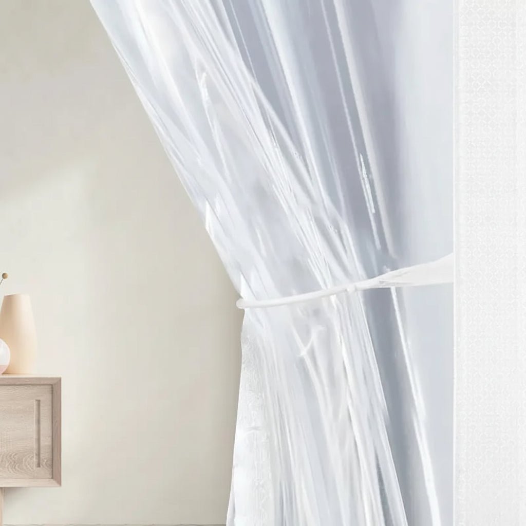TranspaGuard Clear Windproof Partition Curtain for Air Conditioning Systems | Temsk
