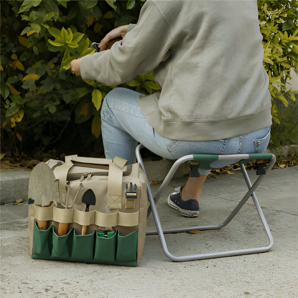 Fold Away Garden Tool Set Compact Foldable and Durable for Home Garden Travel | Temsk