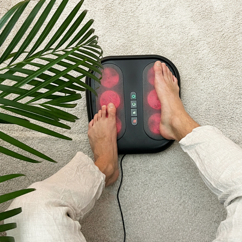 Electric Foot Massager With Heat Therapy For Muscle Recovery | Temsk