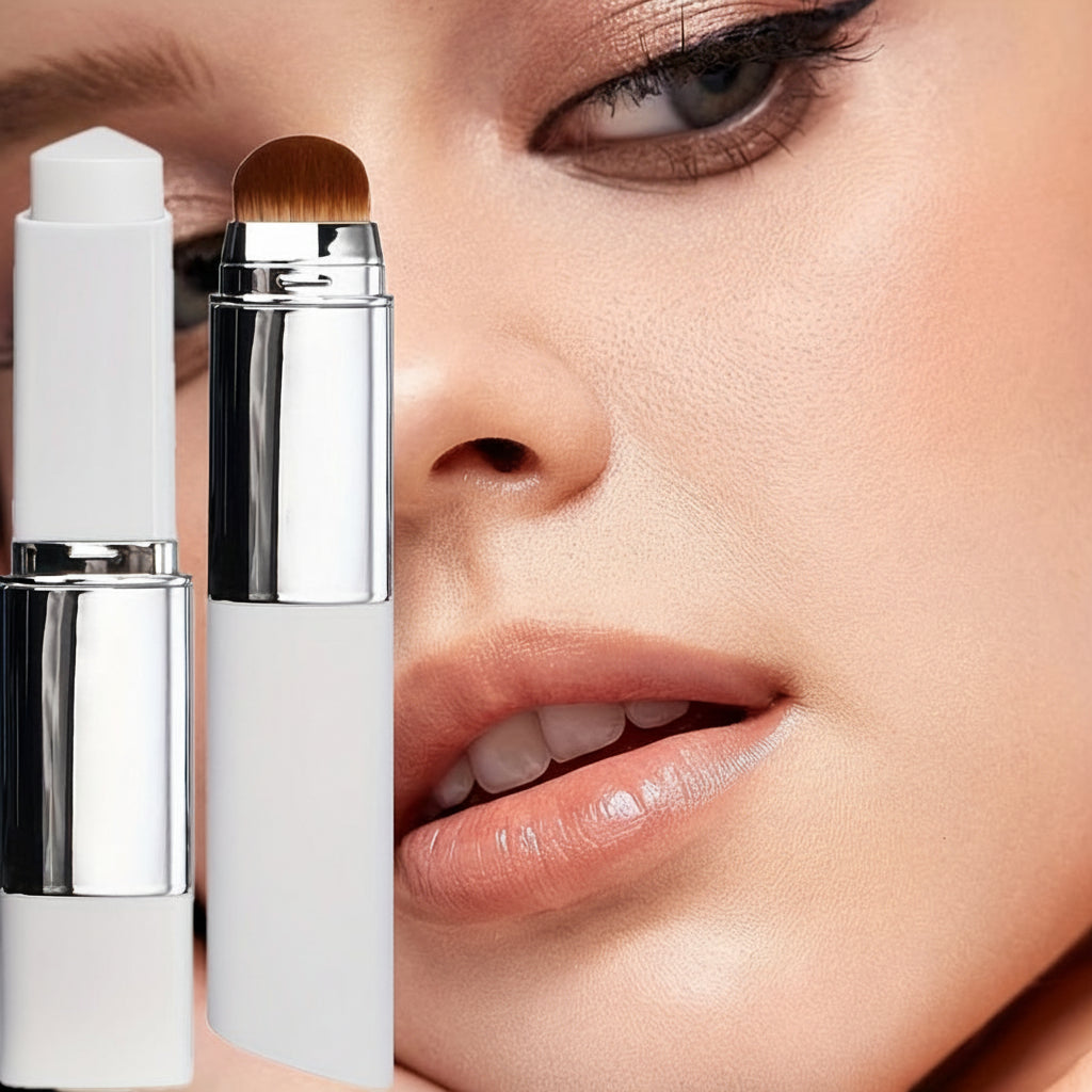 Farbwechselnder feuchtigkeitsspendender Foundation-Stick mit Creme-Make-up und weichem Pinsel | Temsk
