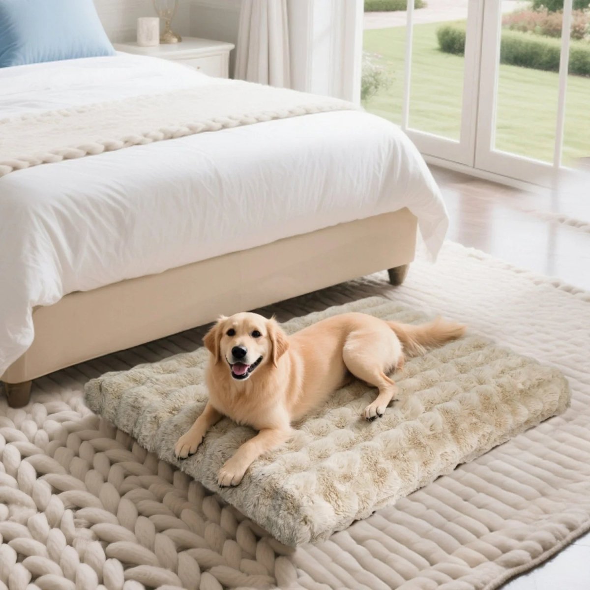 CozyPaw Luxe Thick Plush Bed With Water Repellent Cover | Temsk