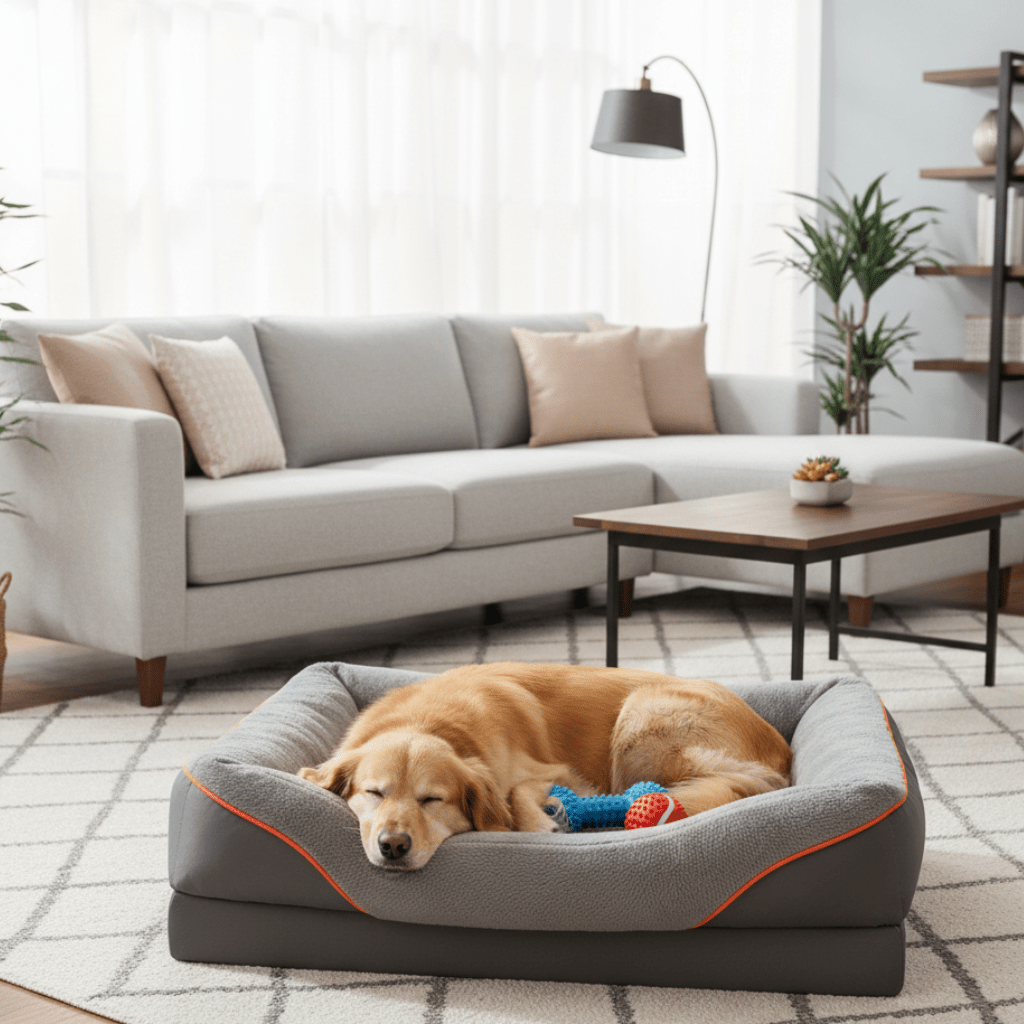 PawNest Premium Orthopedic Dog Mattress With Memory Foam And Waterproof Cover | Temsk