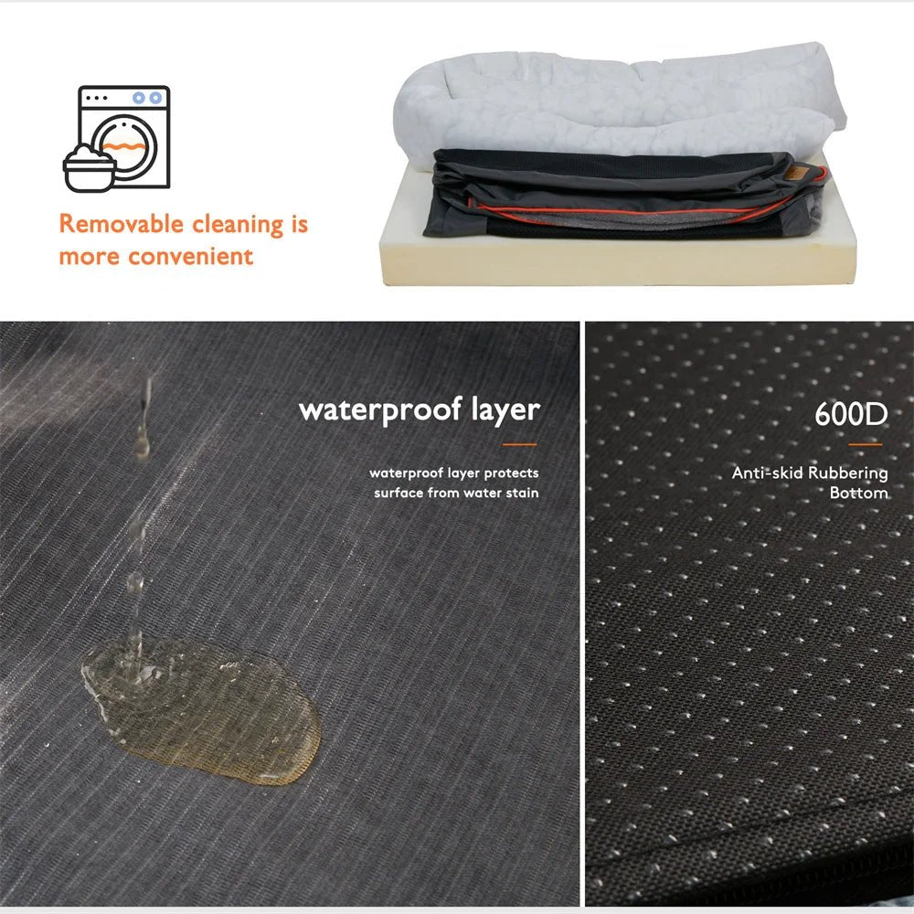 PawNest Premium Orthopedic Dog Mattress With Memory Foam And Waterproof Cover | Temsk