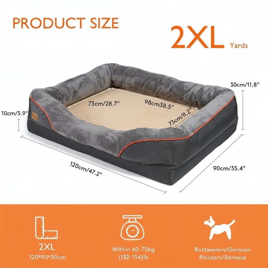 PawNest Premium Orthopedic Dog Mattress With Memory Foam And Waterproof Cover | Temsk