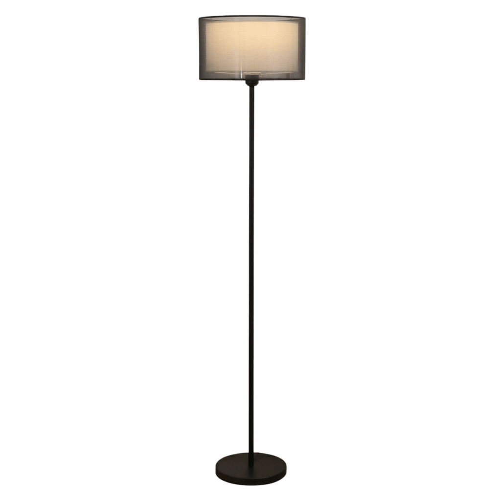 Fabric Diffuser Mesh Floor Lamp, Modern Design, 60 Inches Tall | Temsk