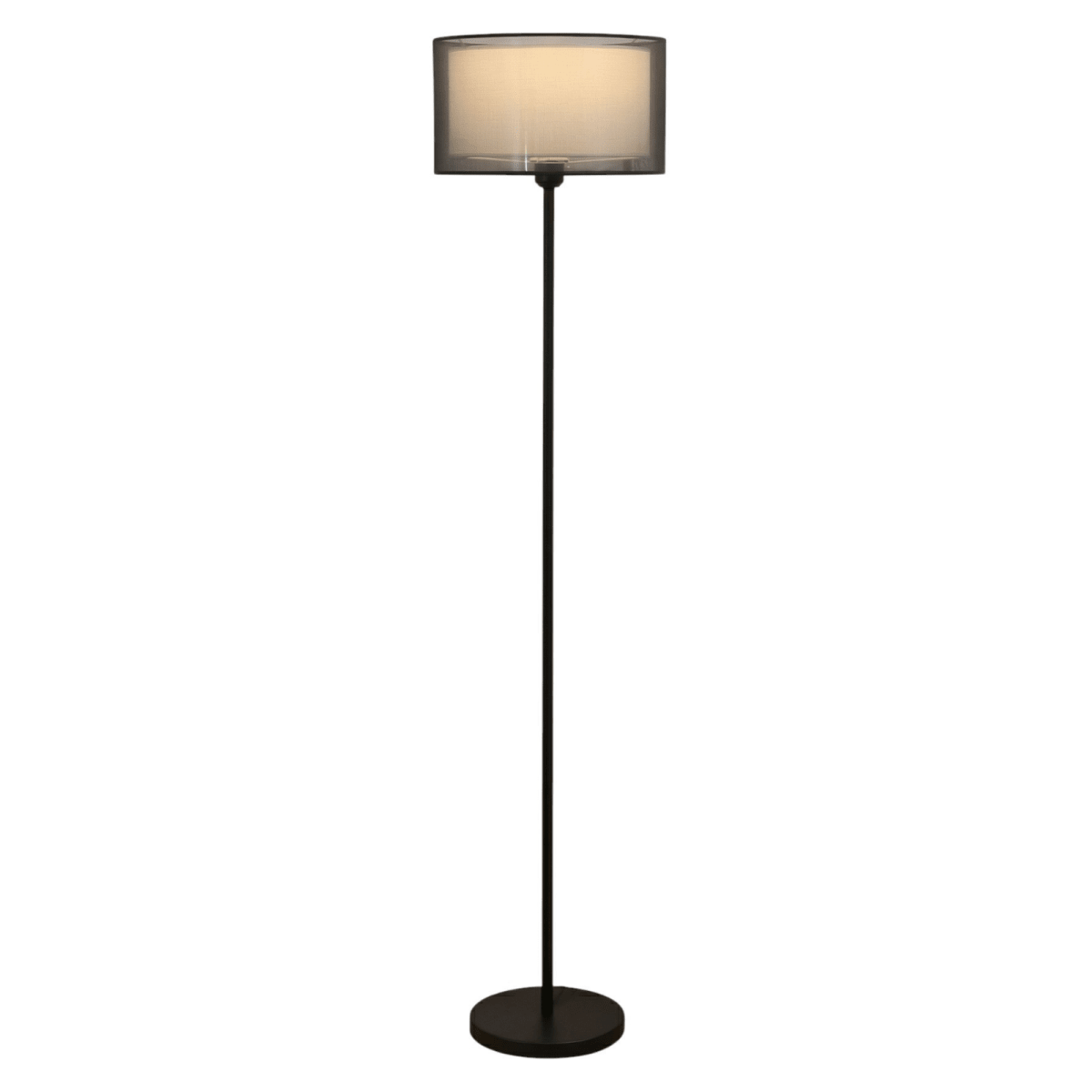 Fabric Diffuser Mesh Floor Lamp, Modern Design, 60 Inches Tall | Temsk