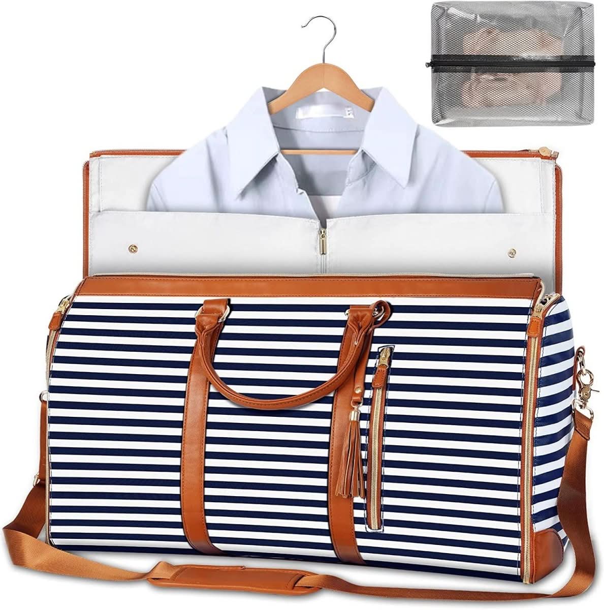 NovaCarry Travel Garment Bag Foldable PU Leather for Crease-Resistant Travel in Style | Temsk