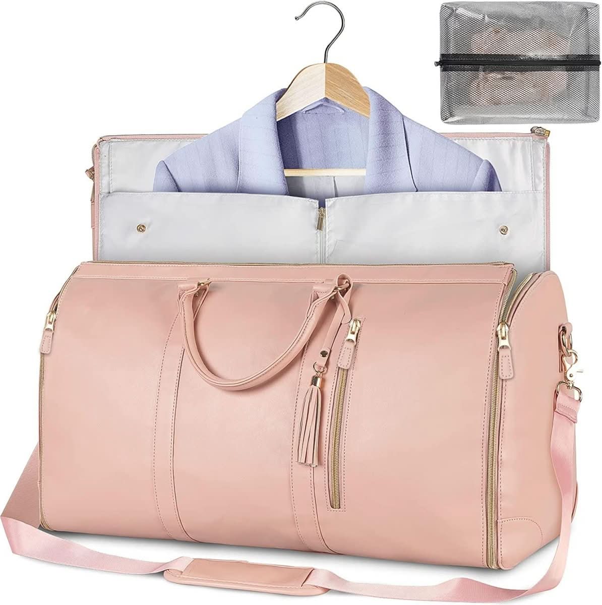 NovaCarry Travel Garment Bag Foldable PU Leather for Crease-Resistant Travel in Style | Temsk