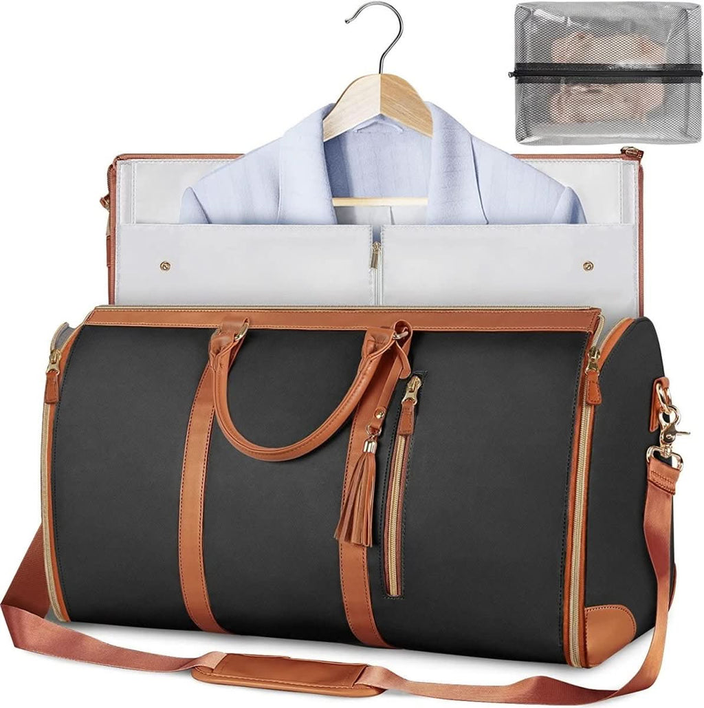 NovaCarry Travel Garment Bag Foldable PU Leather for Crease-Resistant Travel in Style | Temsk