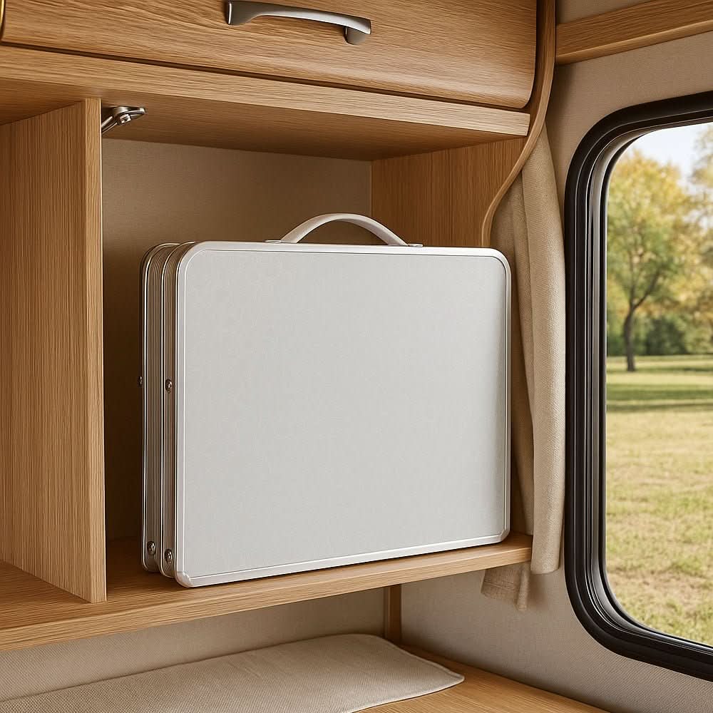 SummitFold Outdoor Table With Aluminium Frame And Suitcase Design | Temsk