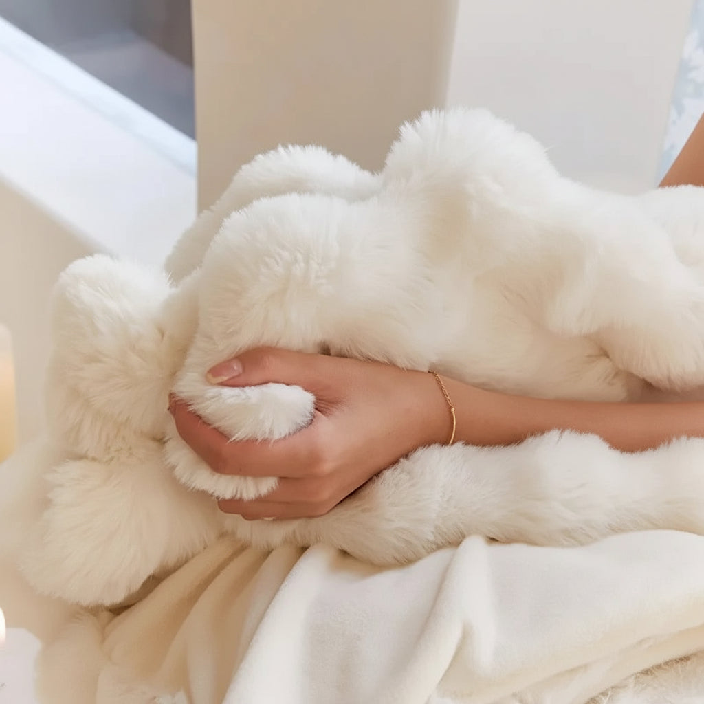 Soft Faux Fur Throw Blanket Plush Cozy For Sofa And Bed | Temsk