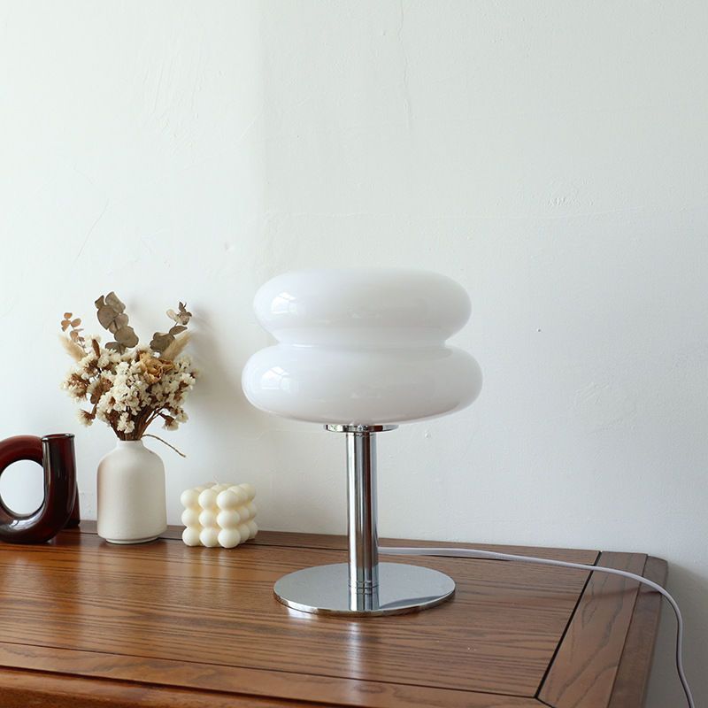 Italian Inspired Glass Lamp Table With Modern Retro Flair | Temsk