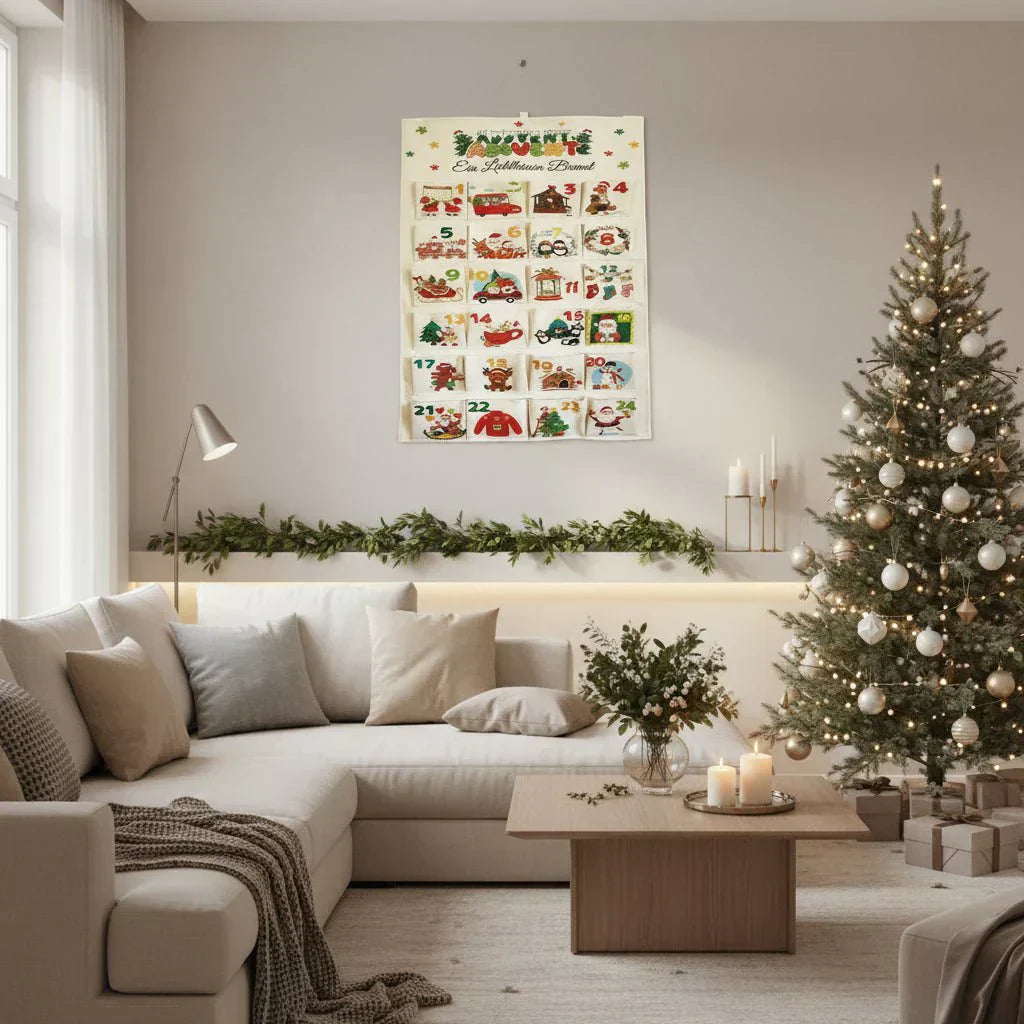 BrightNest DIY Fabric Advent Calendar With 24 Pockets For Christmas | Temsk