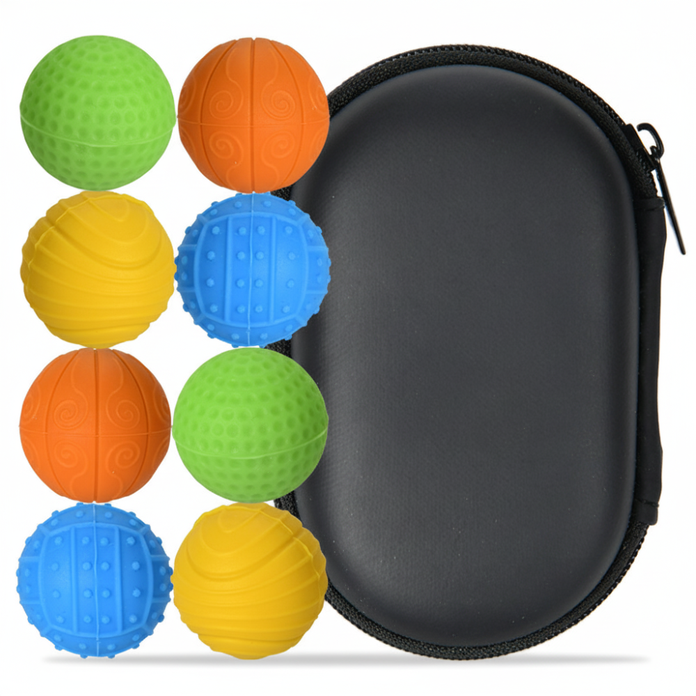 Magnetic Silicone Fidget Balls Desk Set For Focused Desk Play | Temsk