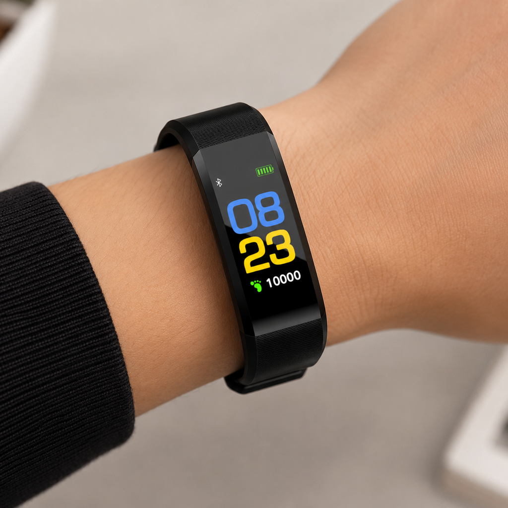 Smartwatch mit Herzfrequenzmesser und Schrittzähler für tägliche Aktivitäten | Temsk