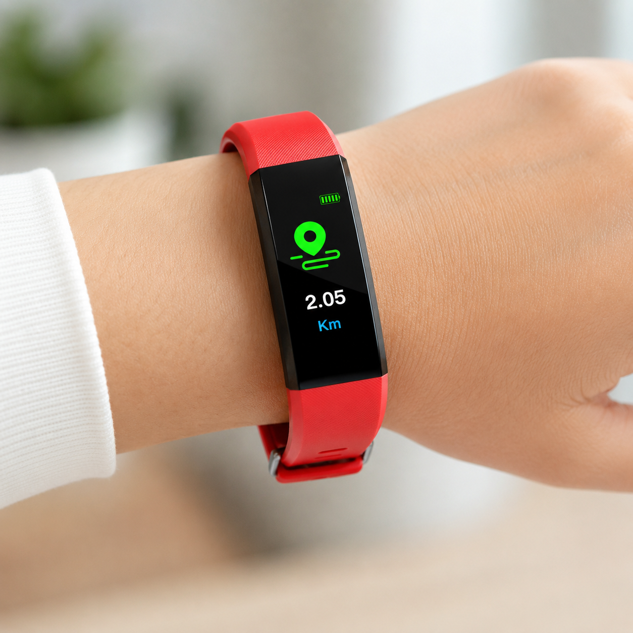 Smartwatch mit Herzfrequenzmesser und Schrittzähler für tägliche Aktivitäten | Temsk