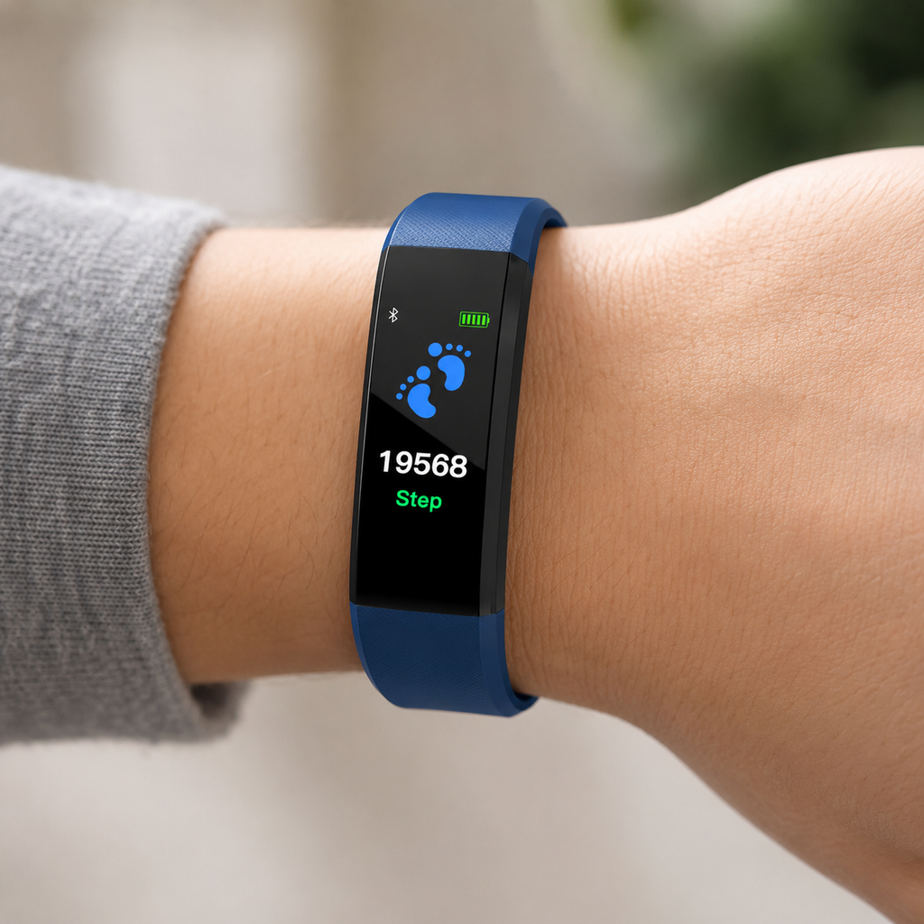 Smartwatch mit Herzfrequenzmesser und Schrittzähler für tägliche Aktivitäten | Temsk