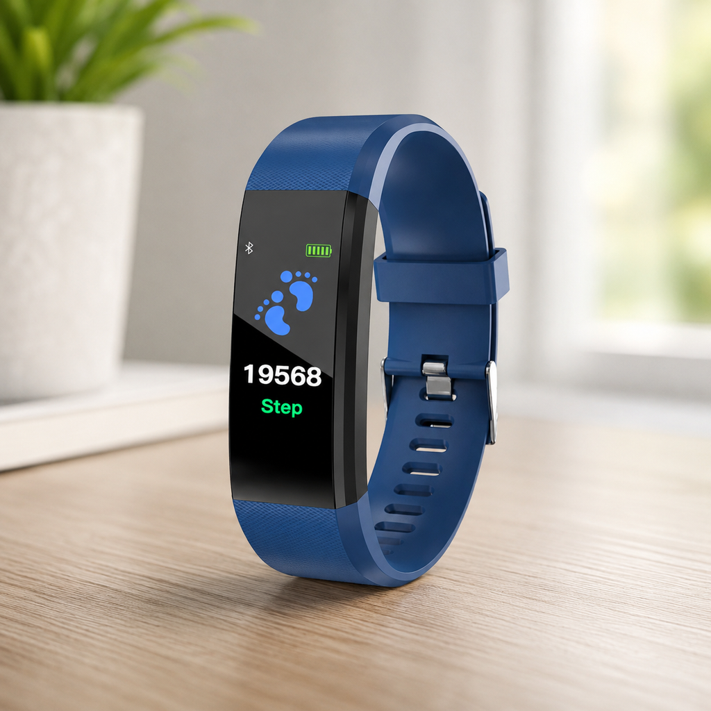 Smartwatch mit Herzfrequenzmesser und Schrittzähler für tägliche Aktivitäten | Temsk