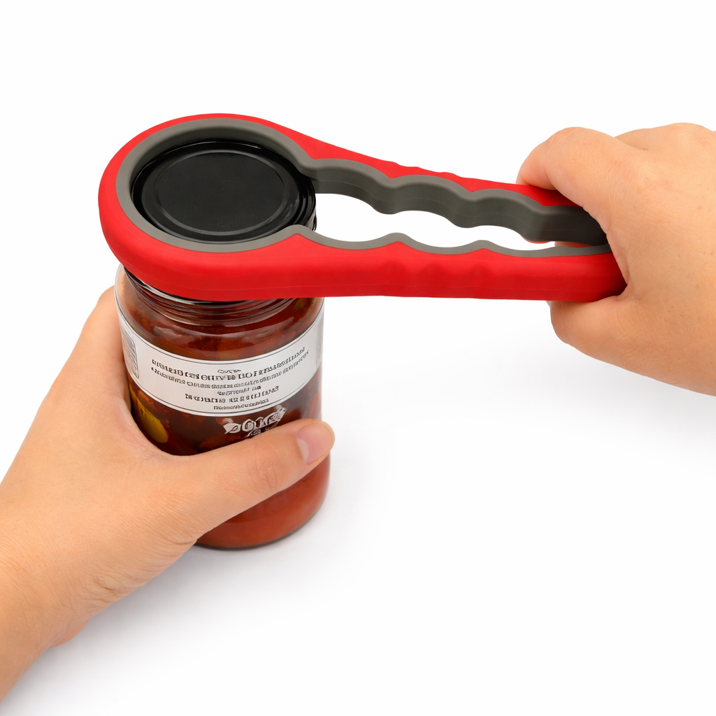 All In One Jar And Bottle Opener With Rubber Grip Handle | Temsk