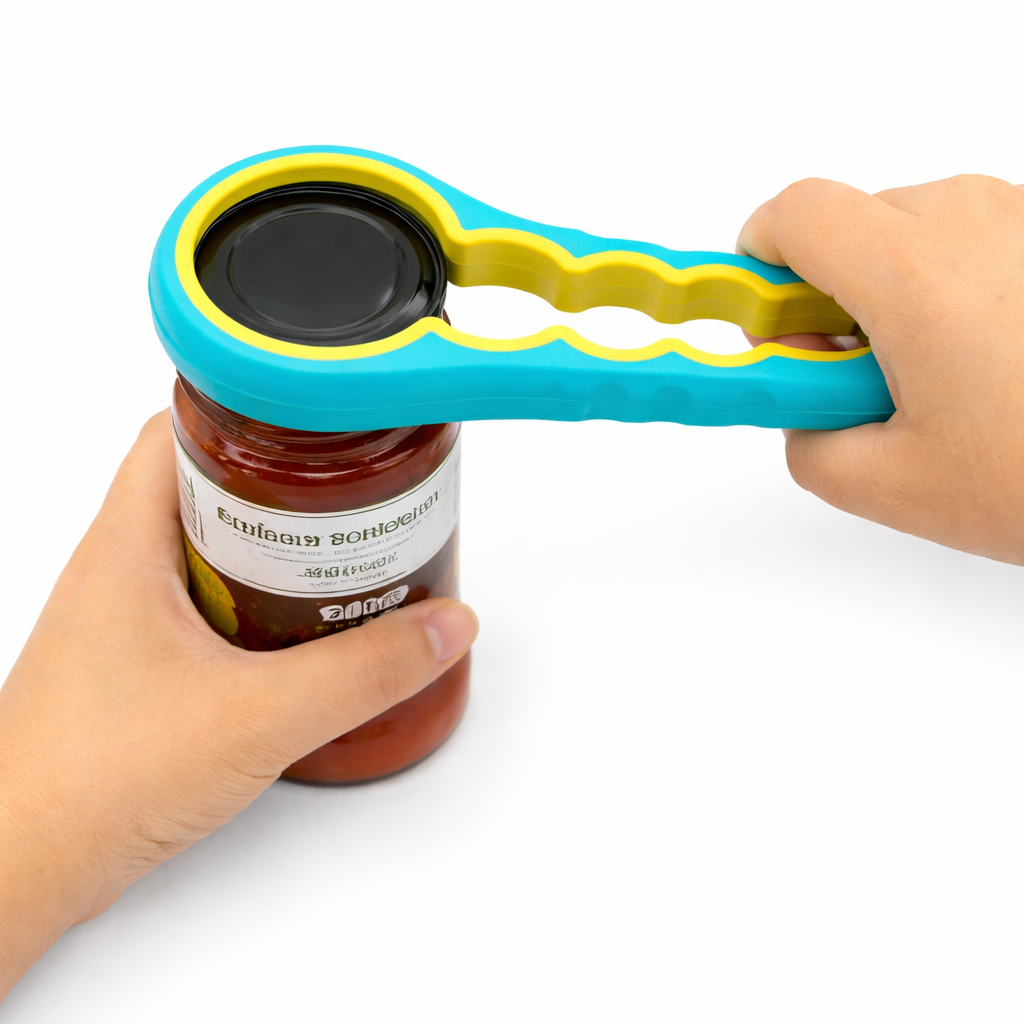 All In One Jar And Bottle Opener With Rubber Grip Handle | Temsk