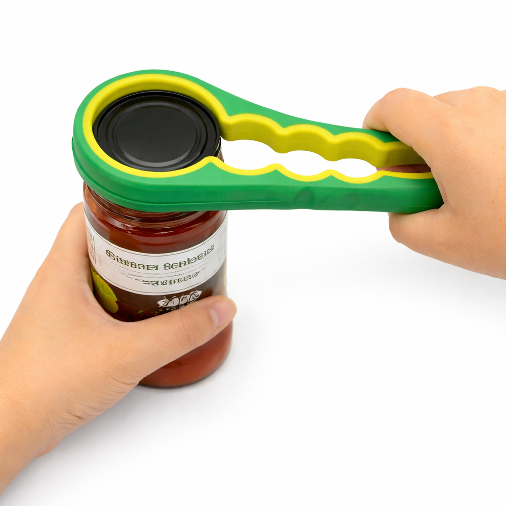 All In One Jar And Bottle Opener With Rubber Grip Handle | Temsk