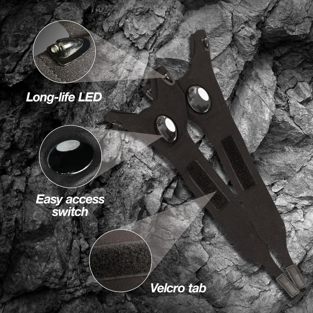 Taschenlampen-Handschuhe mit LED-Fingerlichtern für Arbeiten im Freien | Temsk