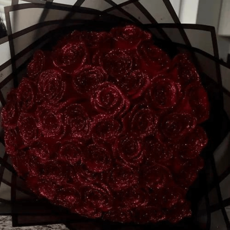 Luminara Eternal Glitter Rose For Romantic Gifts And Home Decoration | Temsk