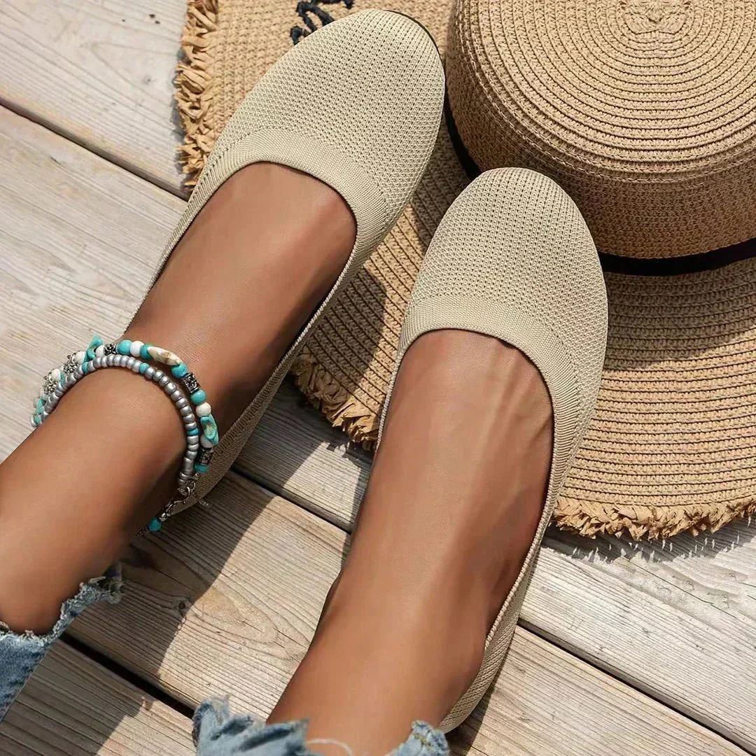 Flexible Ballerina Flats For Women With Soft Fabric And Comfortable Fit | Temsk