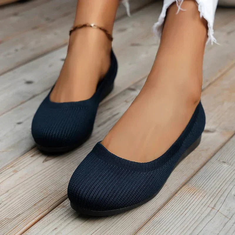 Flexible Ballerina Flats For Women With Soft Fabric And Comfortable Fit | Temsk