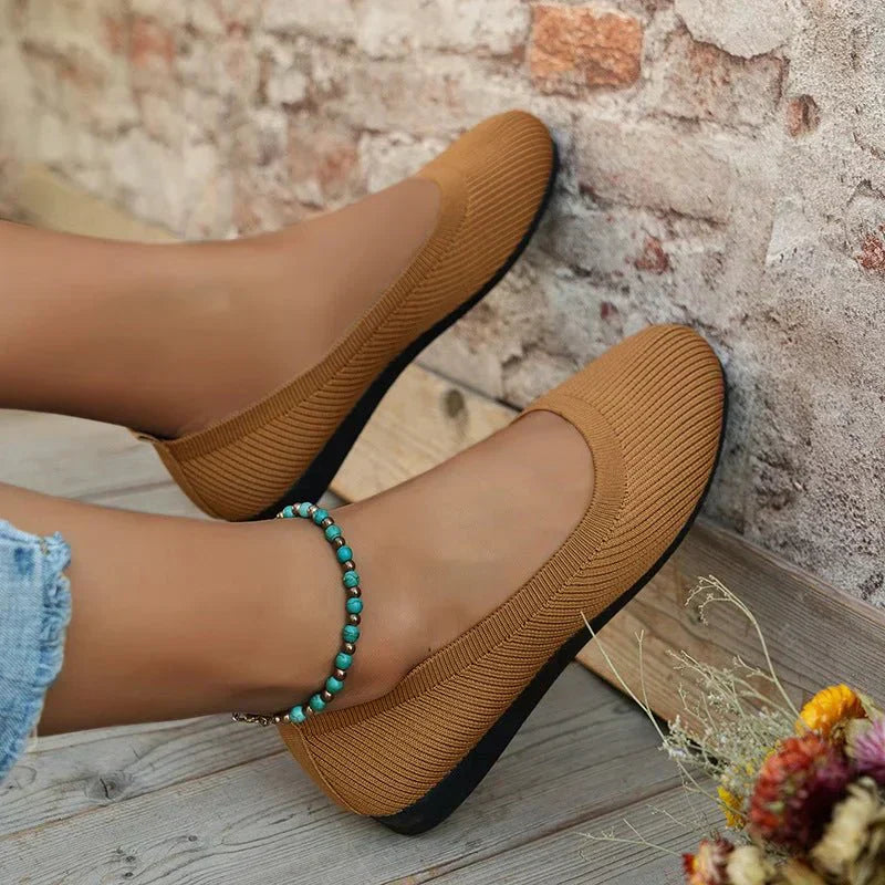 Flexible Ballerina Flats For Women With Soft Fabric And Comfortable Fit | Temsk