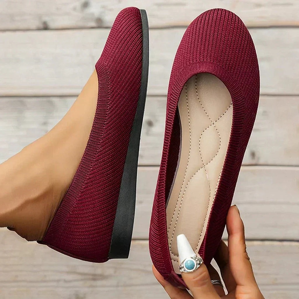 Flexible Ballerina Flats For Women With Soft Fabric And Comfortable Fit | Temsk