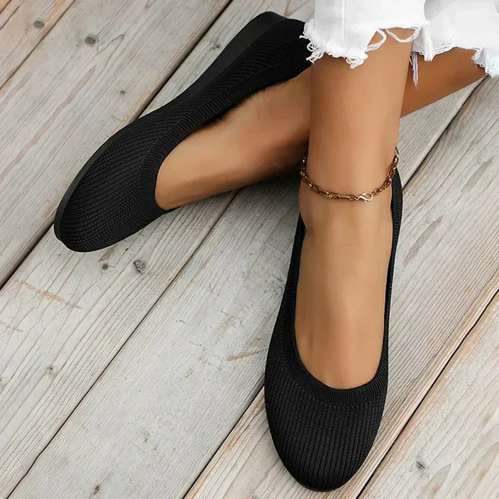 Flexible Ballerina Flats For Women With Soft Fabric And Comfortable Fit | Temsk