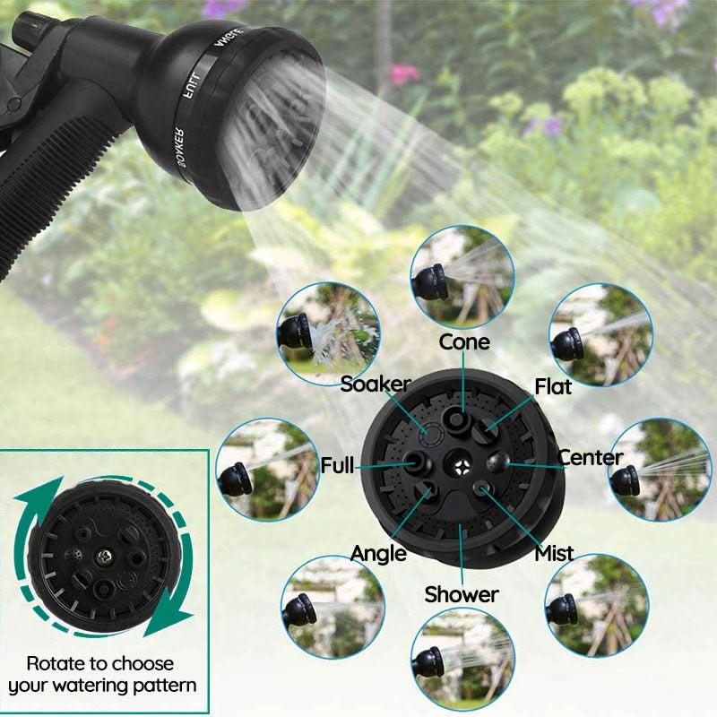 AquaFlex Pro Garden Hose Stretchable and Durable Kink-Resistant for Garden Cleaning | Temsk